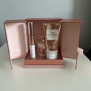 Bath & Body Works Pure Wonder Eau De Parfum Perfume Body Cream Travel Spray 3pc